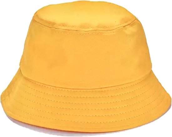 Bucket Hat - Geel - Okergeel - Emmer hoed - Hoedje - Vissershoed