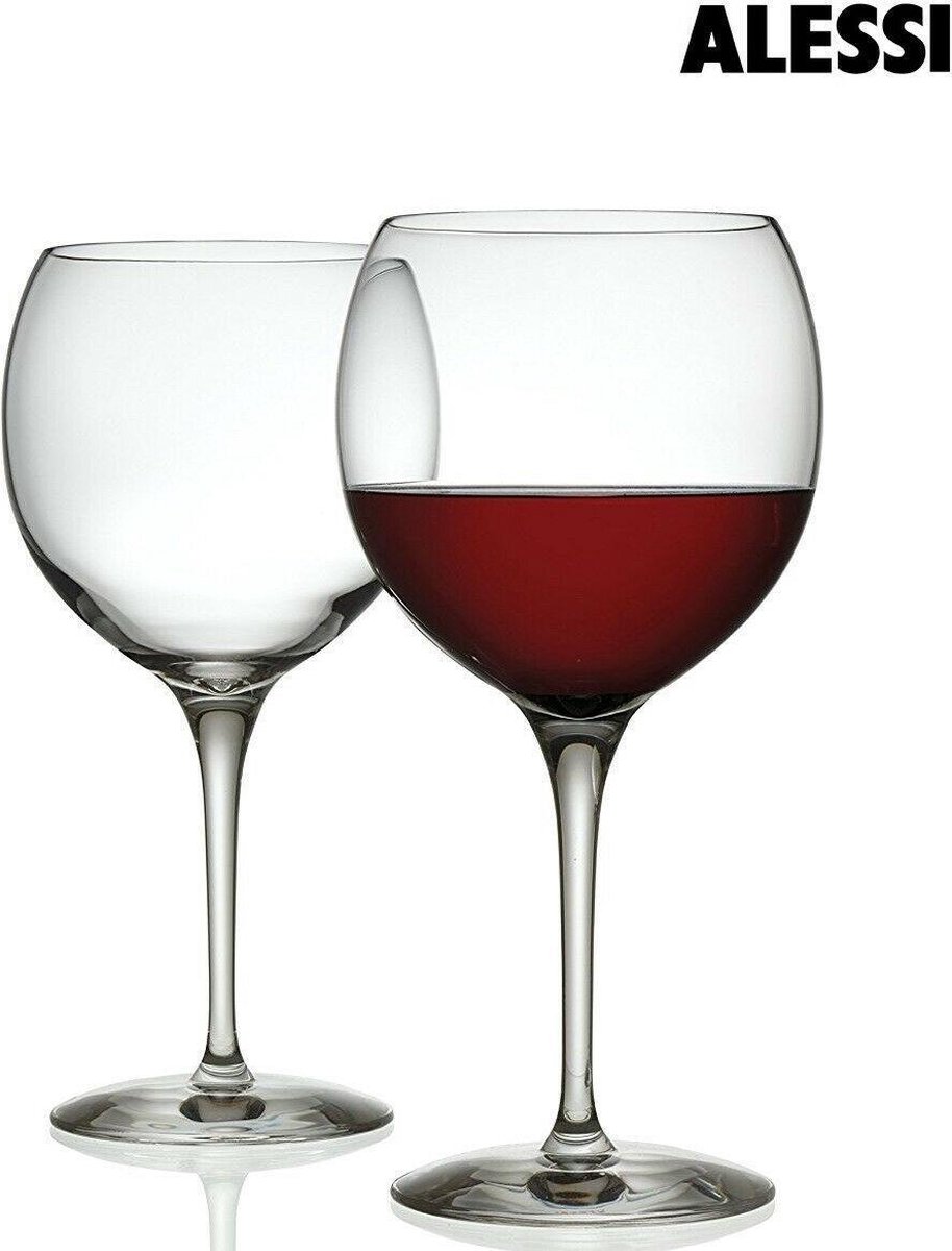 Alessi wijnglas Groot - hoogte 22 cm - 4 stuks | bol.com