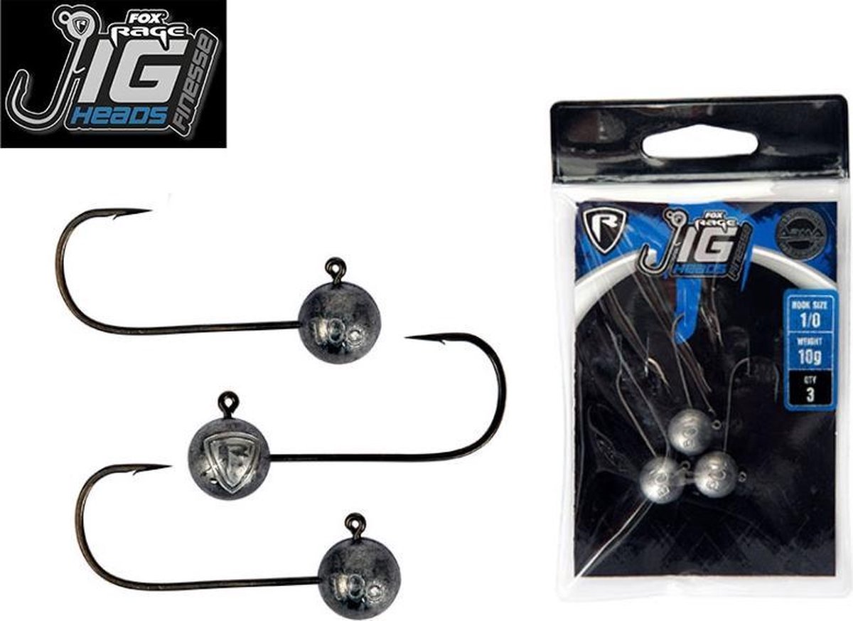 Fox Rage Jig Heads Finesse 3/0 - 15 gram