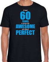 It took 60 years to become this awesome cadeau t-shirt zwart voor heren - 60 jaar verjaardag kado shirt / outfit S