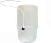 Fitting trekschakelaar glad - E27 - Wit