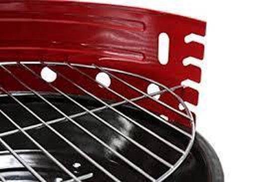 Barbecue - Houtskool Barbecue - Inclusief verwijderbare Aslade - Barbecues - Ø 38 cm - Houtskoolbarbecue - Fancylifestyle - met windschild - BBQ - vlees en vis - compact — afbeelding 4