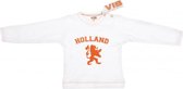 VIB® - Baby T-Shirt Holland Oranje Leeuw (wit-Oranje) -(3-6 mnd) - Babykleertjes - Baby cadeau