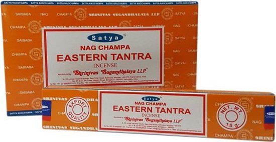 Satya Nag Champa Eastern Tantra wierook 12 x 15 gram