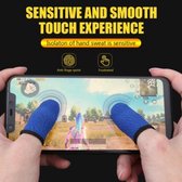 1 Paar - Vingertips - Mobile gaming - Vinger hoesjes voor mobiel gamen - Smartphone vinger hoesjes - Thumb grips - Gaming accessoires - Fingertips - Pro gaming - Blauw
