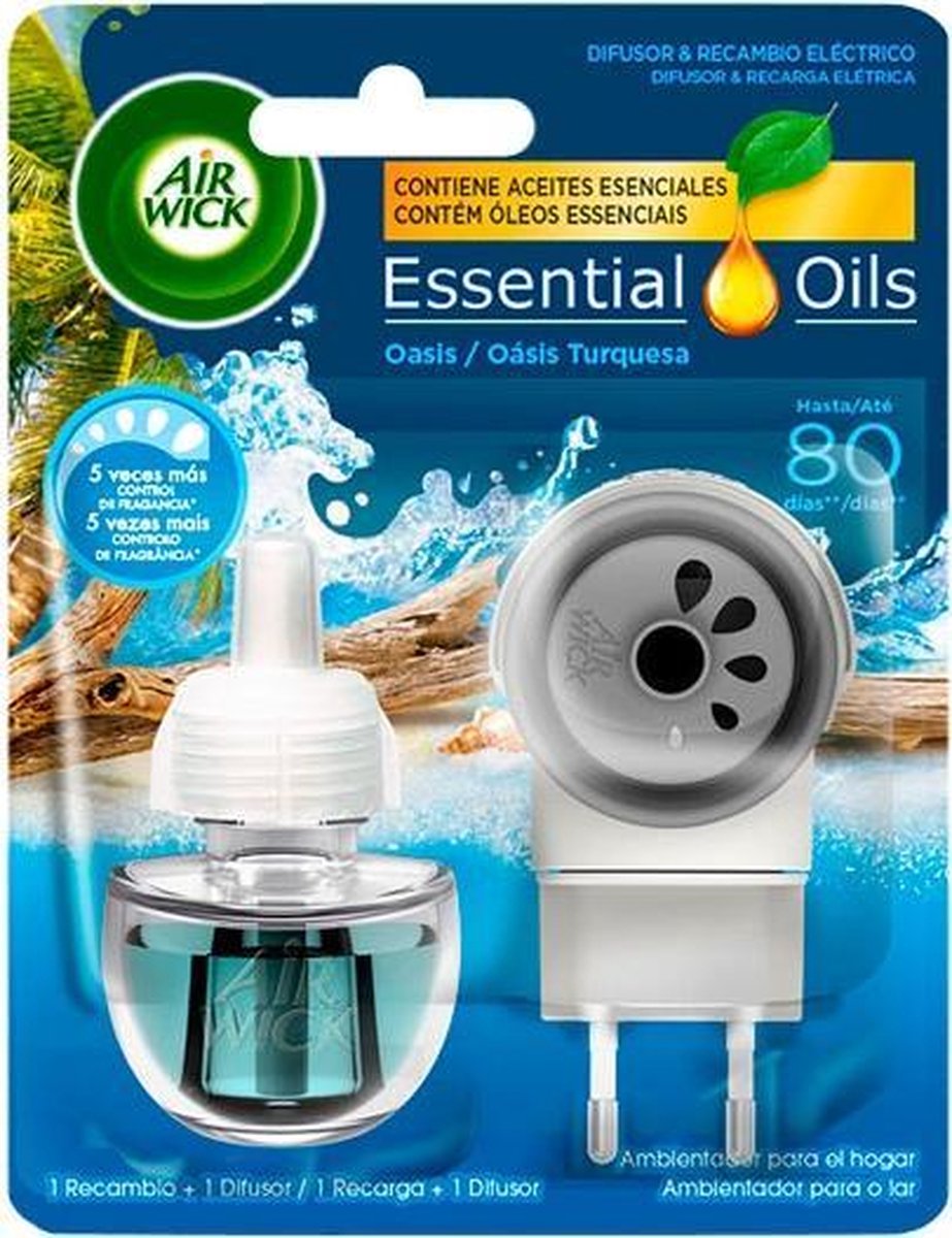 Electric Air Freshener Oasis Turquesa Air Wick (1 Piece)