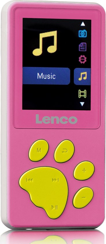 ochtendgloren vuist De gasten Lenco Xemio-560PK - MP3/MP4 speler met 8GB geheugen - Roze | bol.com