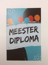 Postkaart cm Meester Diploma