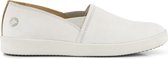 Travelin' Tours Dames - Leren instappers - Slip-On - Espadrilles - Wit Leer - Maat 36