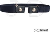 Jumada's Elastische Broekriem - Zonder Gesp - Rekbaar - Gespvrije riem - Unisex - Donkerblauw