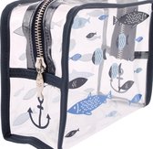CGB FINEST CATCH CLEAR FISH DESIGN WASH BAG