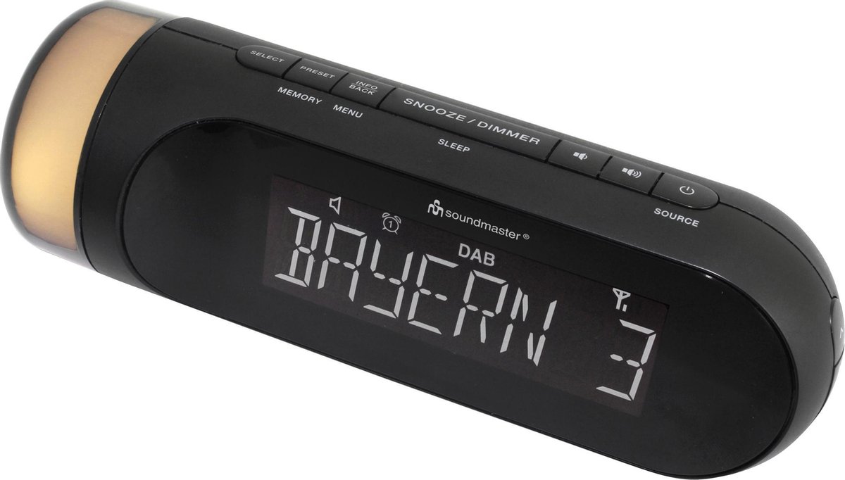 Soundmaster UR6600SW - Digitale wekkerradio, DAB+/FM met RDS en  nachtverlichting | bol