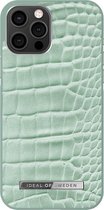 iDeal of Sweden Atelier Case Introductory voor iPhone 12 Pro Max Mint Croco