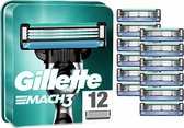 Gillette Mach 3 - Scheermesjes - 12 stuks - Voordeelverpakking