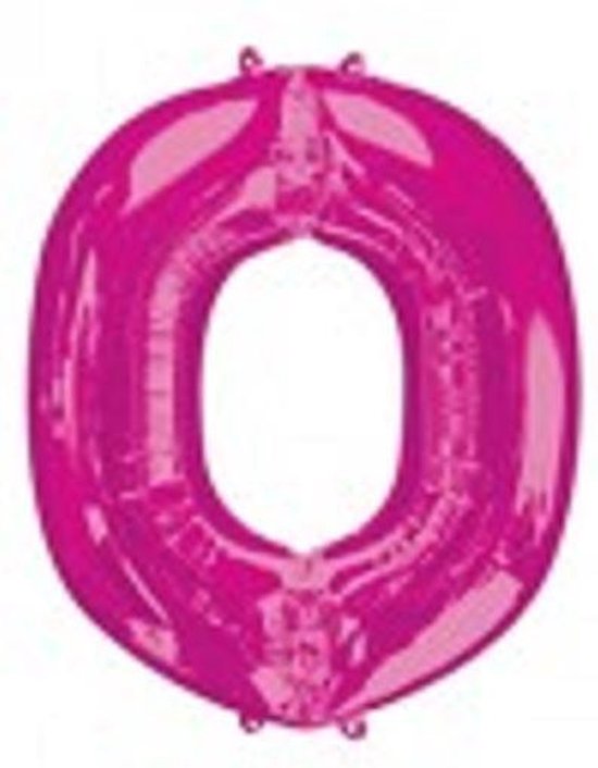 ballon letter O  magenta 40cm (16inch)