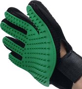 Borstel voor huisdieren - Rechter Hand - Voor Elke Vacht - Silicone - Vachtborstel - Borstel Handschoen - Groen - oDaani