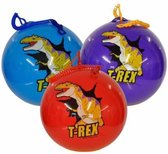 RODE  Bal - Dinosaurus | Dino met keykoord - 23 cm -