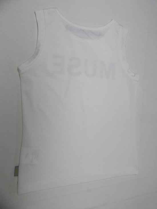 rumbl meisje topje t shirt zonder mouw off white muse 104 110 of 4 5 jaar bol