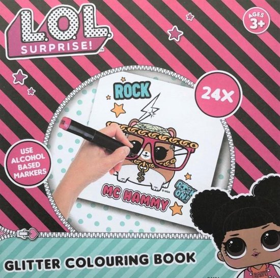 Kleurboek - Glitter - Glitter kleurboek - Kleuren - Lol suprise - vakantieboek voor kinderen - zomerboek - L.O.L. Surprise!