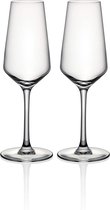 Flûtes à champagne Cristal D'Arques | Modèle Grand Château | Ensemble de 2 verres | Verre cristal/Cristalline | 23cl