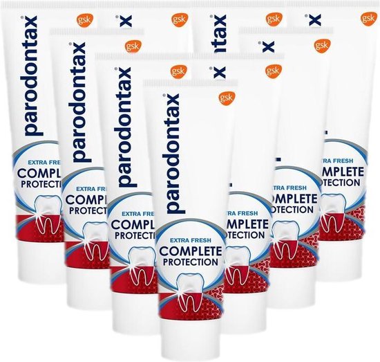 Parodontax Tandpasta - Complete Protection Extra Fresh - 9 x 75 ml - Voordeelverpakking