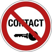 Verboden contact uitzetten - kunststof 200 mm