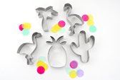Tropische uitstekers - koekvormpjes - koekvorm - vakantie - tropisch - 5 stuks
