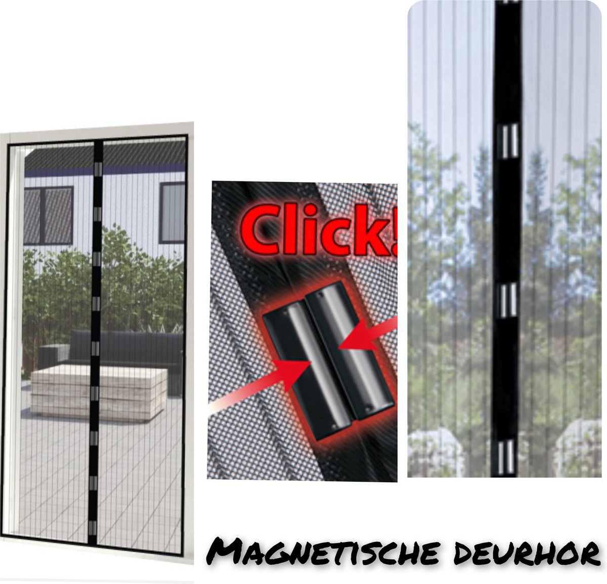vliegengordijn deur - magnetische vliegenhor -- vliegengordijn deur -wonen-  gratis een... | bol.com