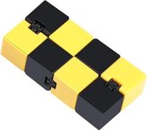 Infinity cube - Geel Zwart – Fidget cube - Friemel kubus - gezien op Tiktok