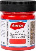 Karin Marbling Paint - Vermilion Red 301 - 105 ml