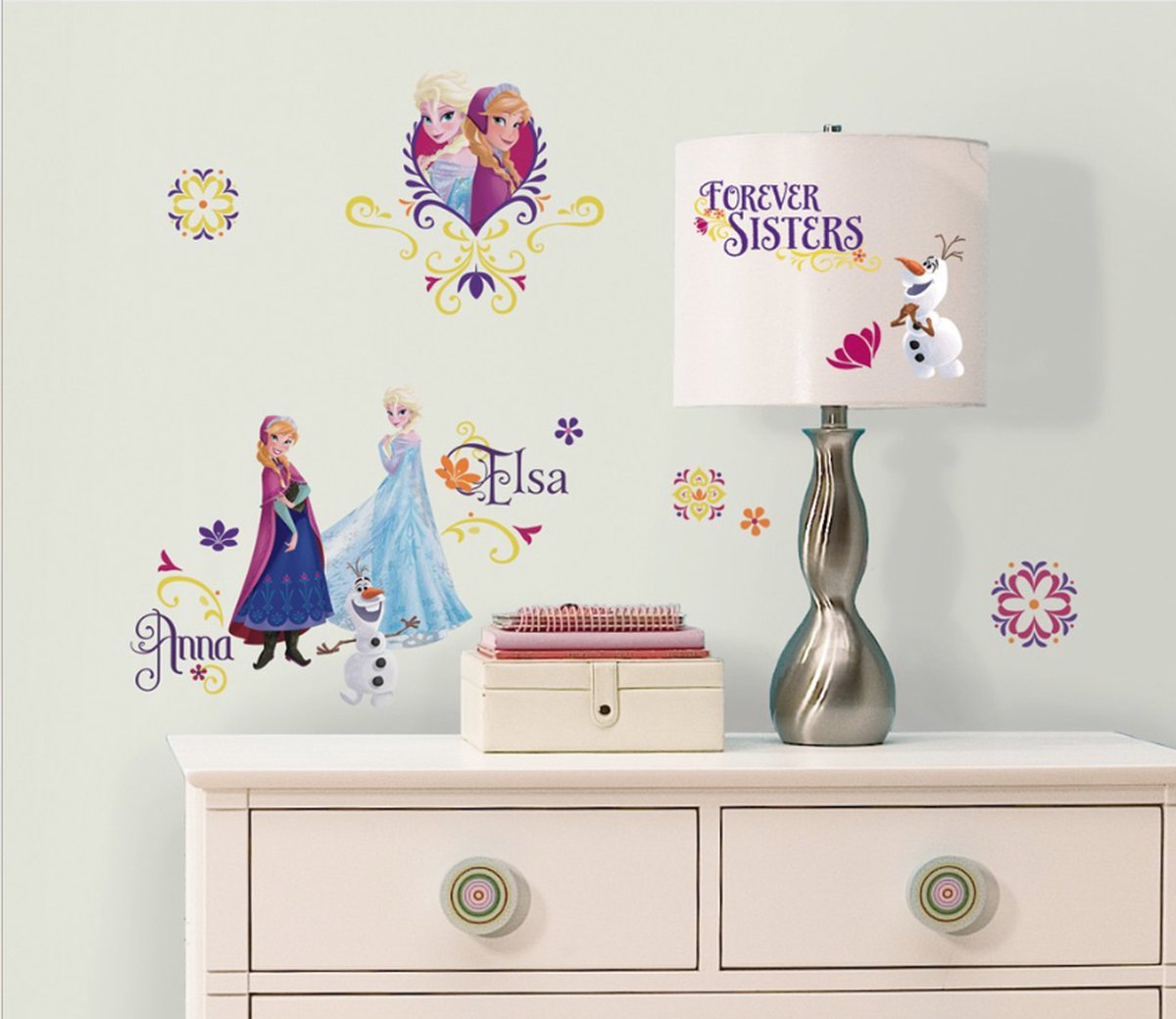 Anna & Elsa Frozen muurstickers