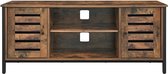 Nancy's Jefferson Tv Meubel - Tv-kast - Tv Lowboard - Tv-tafel - Tv Meubels - Vintage - Bruin - Metaal - 110 x 40 x 50