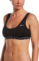 Nike Swim SCOOP NECK Bikinitopje - Zwart - Vrouwen - Maat XL