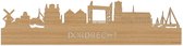 Skyline Dordrecht Bamboe hout - 100 cm - Woondecoratie design - Wanddecoratie - WoodWideCities