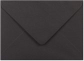 Zwarte B6 enveloppen 12,5x17,5 cm 100 stuks