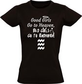 Good girls go to heaven, bad girls go to Eindhoven dames t-shirt | stratumseind | Zwart
