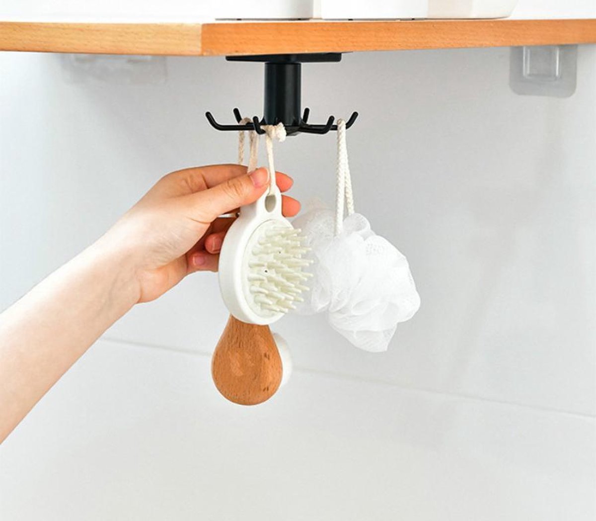 keuken-organizer-haken-roterend-keukengerei-houder-lepels