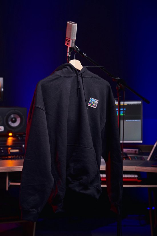 Foto: Inside audio drumcomputer hoodie zwart