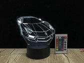 3D LED Creative Lamp Sign Auto Car - Set complet
