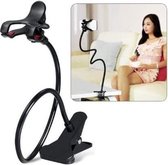 Oppo A5 Telefoonhouder - Tafel - Zwart  - Klem - Statief - Handsfree - 360 - Flexibel - Bureau - Zwanenhals - Bed - LuxeBass