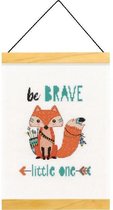 Dimensions borduurpakket | Be Brave Little One | decoratie hanger | Volwassenen | DIY kit | Borduren | Cadeau | MAIA Creative