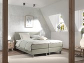 Boxspring inclusief Topdekmatras - Groen - 160x210 - Tweepersoons Bed