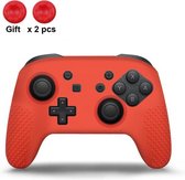 Siliconen Controller Hoesjes | Beschermhoes Skin | Geschikt voor Nintendo Switch & Lite | Pro Controller | Softcover Case | Grip | Rood