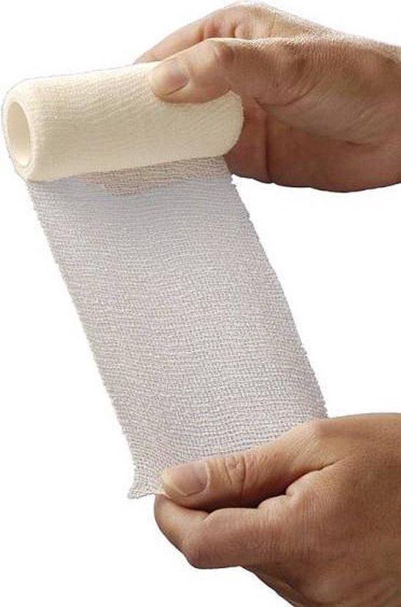 Goedkoopste Zelfklevend elastische fixatie windsel - Zelfklevend verband - 4 m x 8 cm