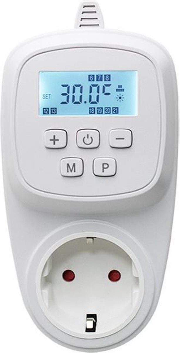 VH Atlas - Plug-in thermostaat - Wifi & App - Programmeerbaar - Geschikt voor elektrische en infrarood verwarming - tot 3000 watt
