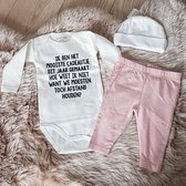 MM Baby cadeau geboorte meisje jongen set met tekst aanstaande zwanger kledingset pasgeboren unisex Bodysuit |  babykleding  Gift Set babyset kraamcadeau pakje babygeschenk babyges