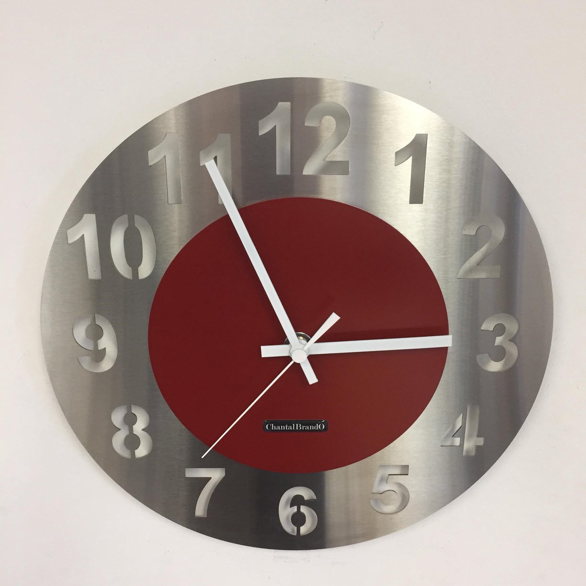 Wandklok NEW AMSTERDAM Red Circle Modern Dutch Design