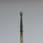 Korneliya Nagelfrees - Nagelfreesbitjes - Frees Bitje Diamant Spijker model Groen 2,1 mm