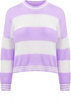 Striped sweater lilac