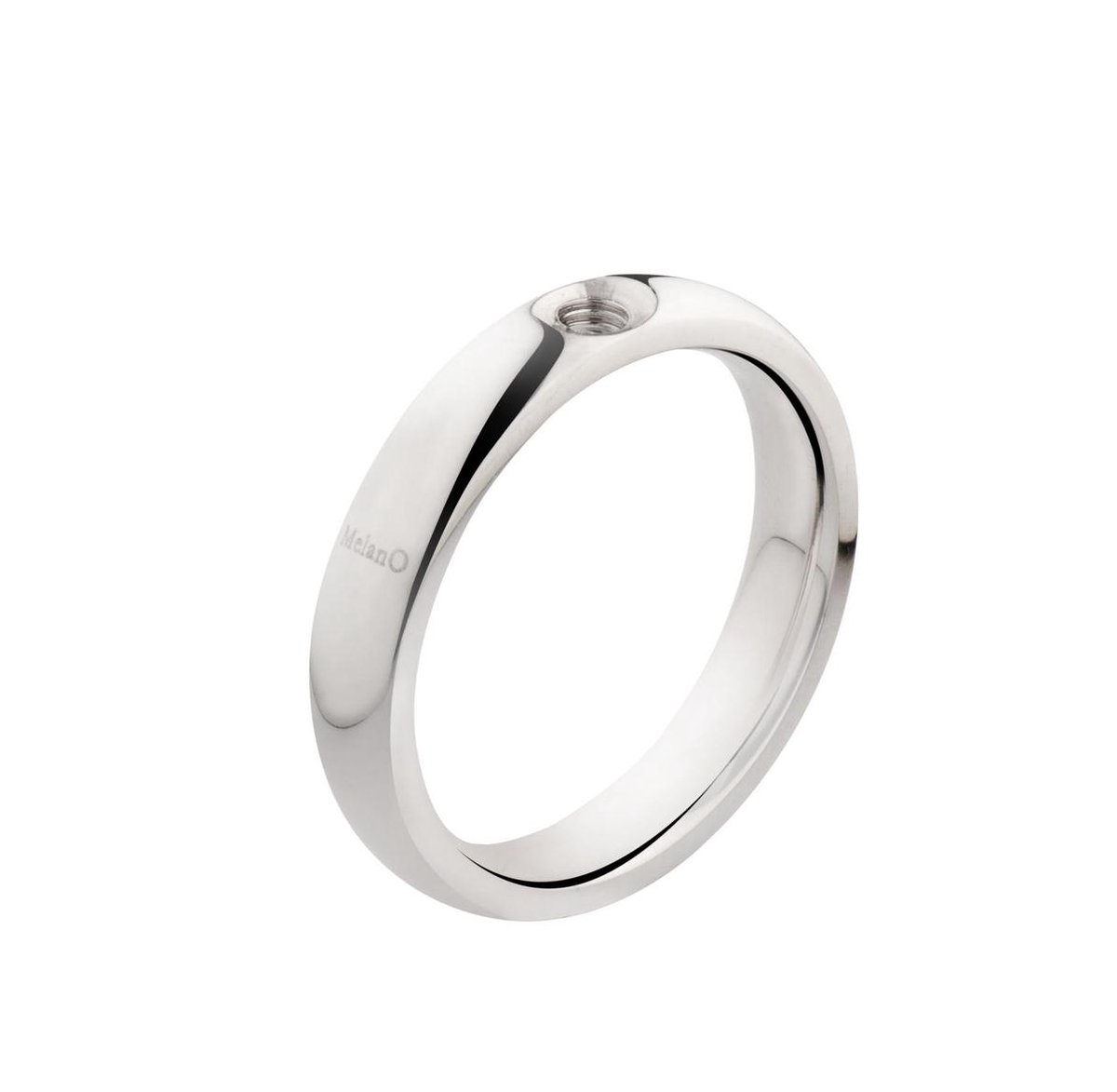 Melano twisted Tracy ring - Zilverkleurig - Dames - Maat 58